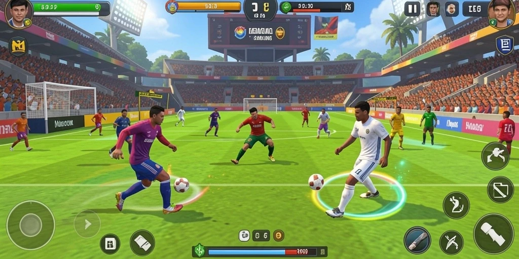 Tangkapan layar dari level baru yang menantang.