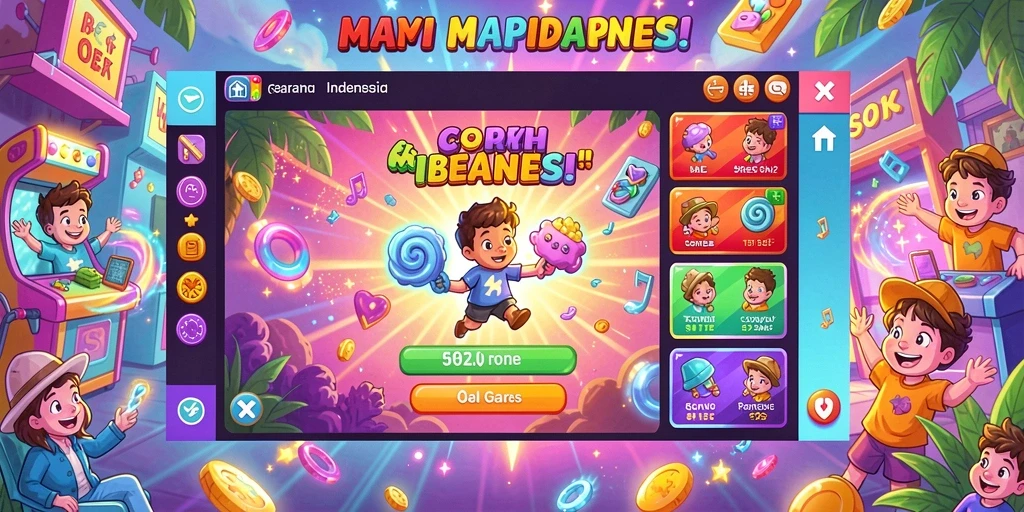 Tampilan awal game dengan karakter utama yang menarik.