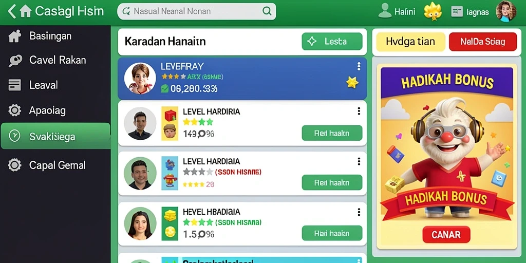 Tampilan antarmuka yang menarik dan mudah digunakan.