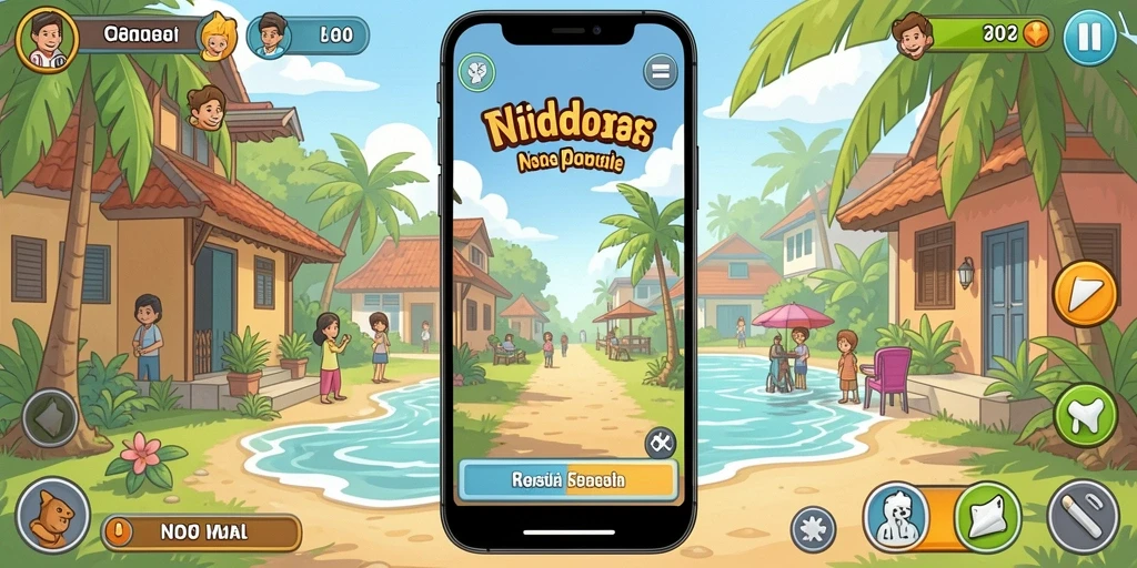 Tampilan antarmuka game yang menarik.
