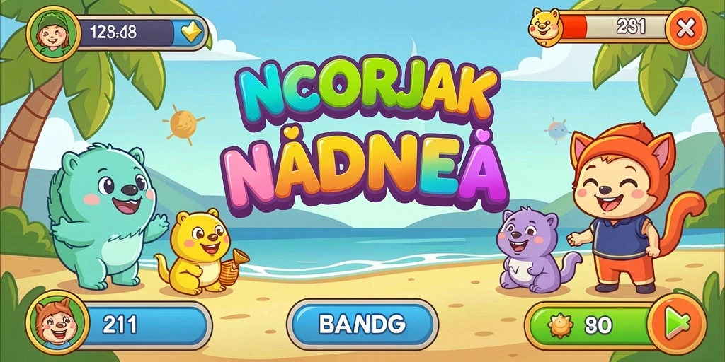 Screenshot FAV77 menampilkan karakter utama dalam aksi.