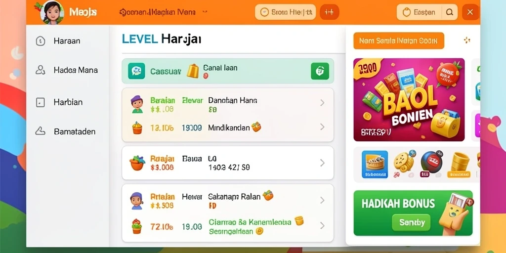 Tampilan antarmuka yang intuitif dan mudah dinavigasi.
