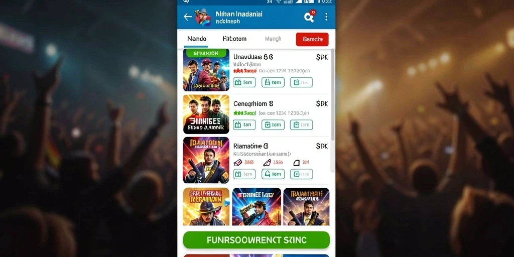 Tampilan antarmuka aplikasi TVTOGEL yang menarik.